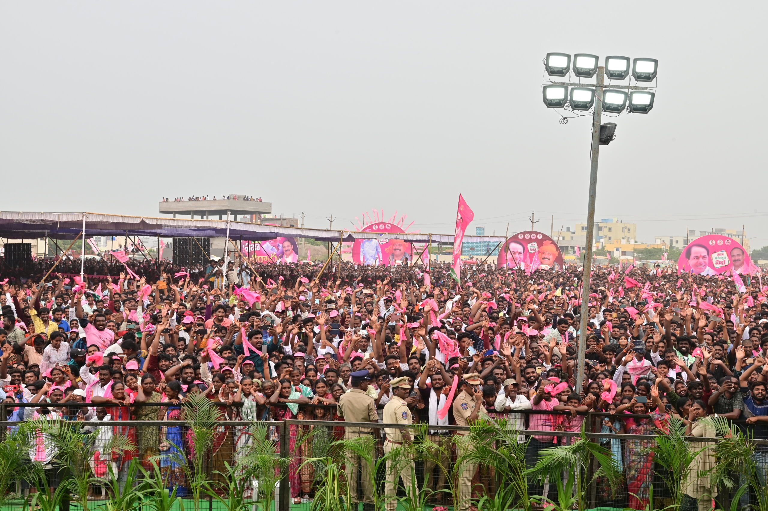 Brs Party President Kcr Participating In Praja Ashirvada Sabha At Kodad
