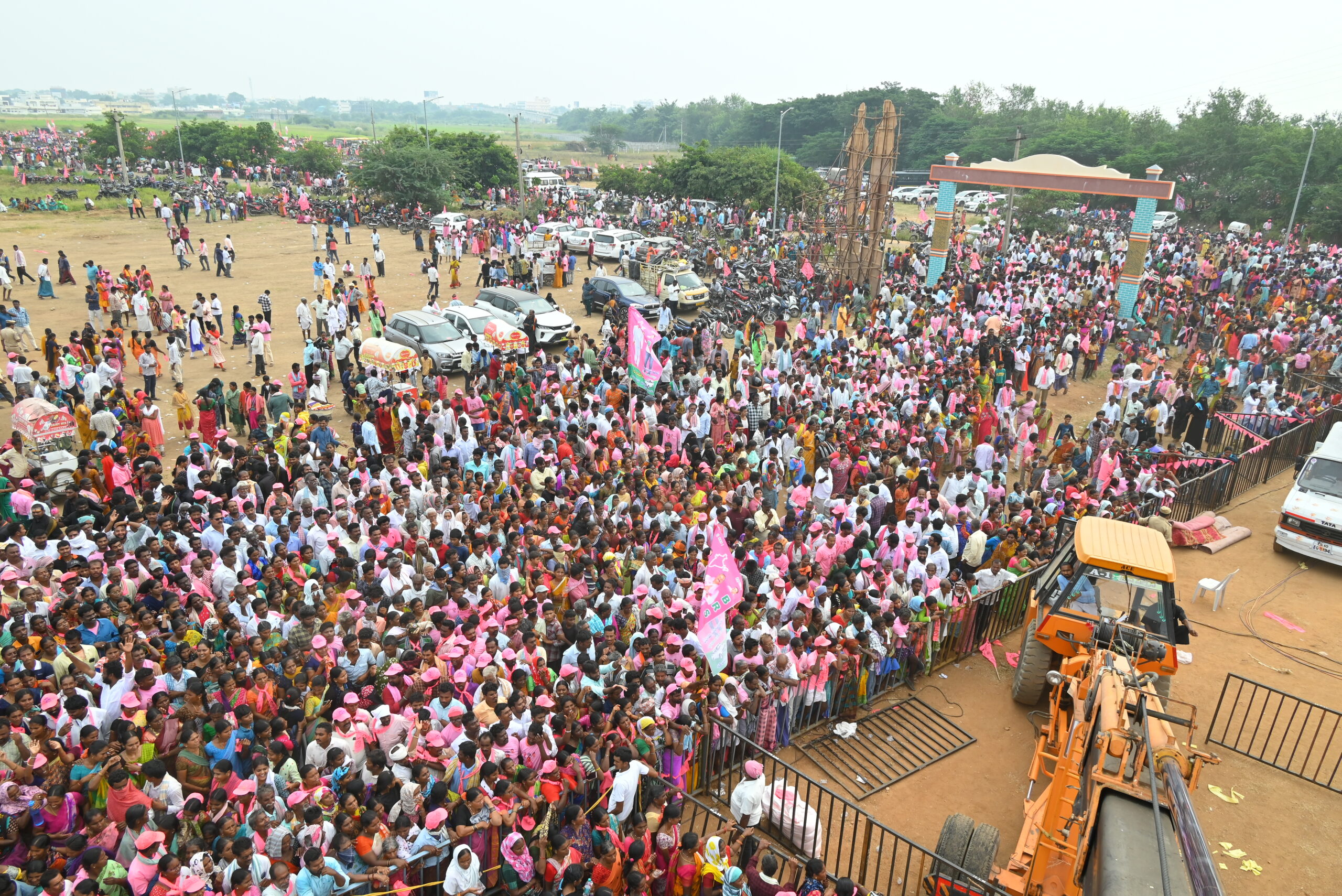 Brs Party President Kcr Participating In Praja Ashirvada Sabha At Kodad