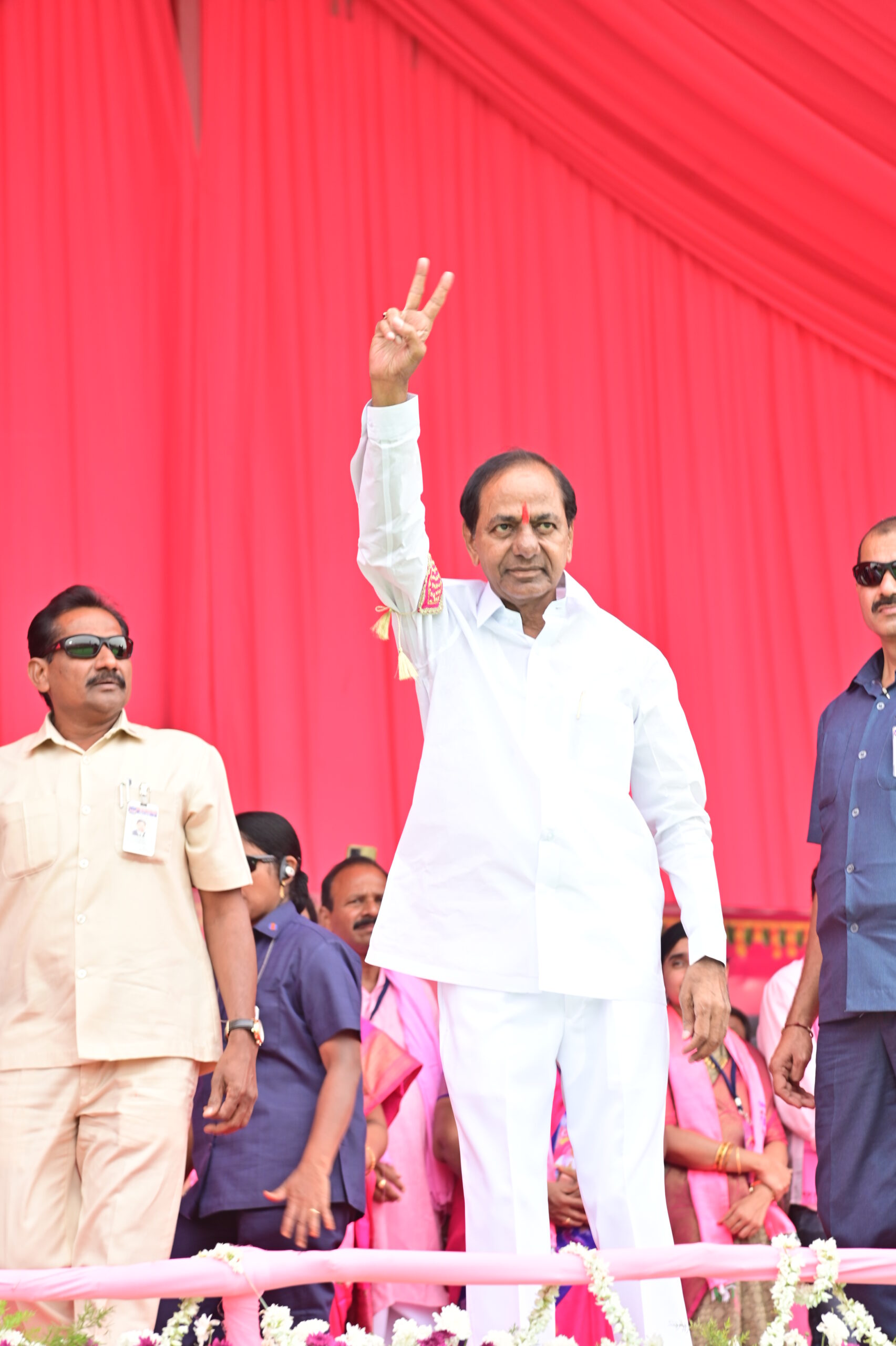 Brs Party President Kcr Participating In Praja Ashirvada Sabha At Kodad