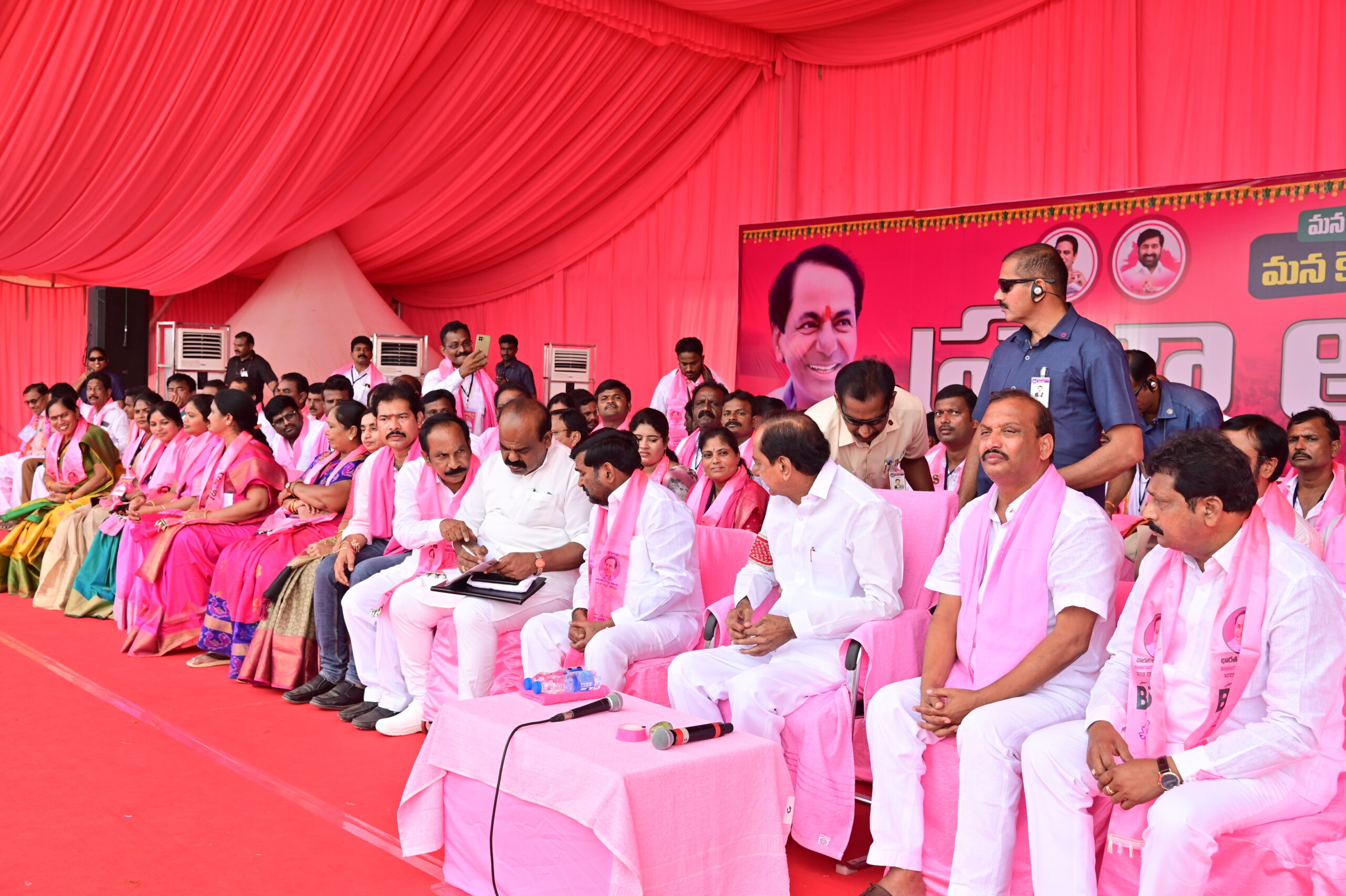 Brs Party President Kcr Participating In Praja Ashirvada Sabha At Kodad