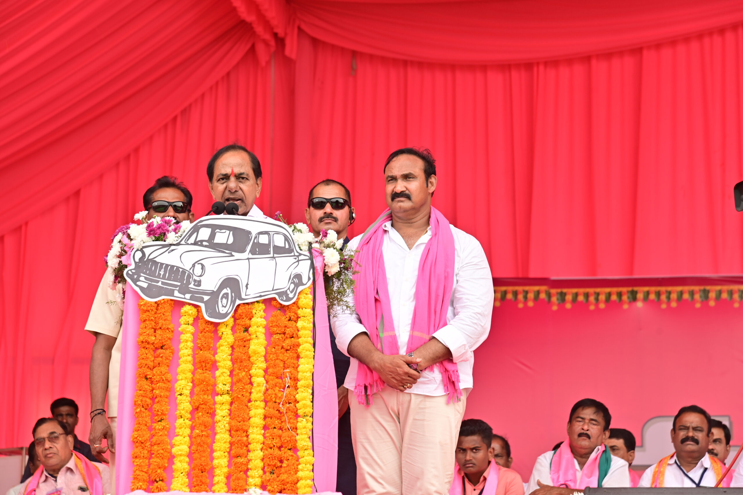 Brs Party President Kcr Participating In Praja Ashirvada Sabha At Kodad