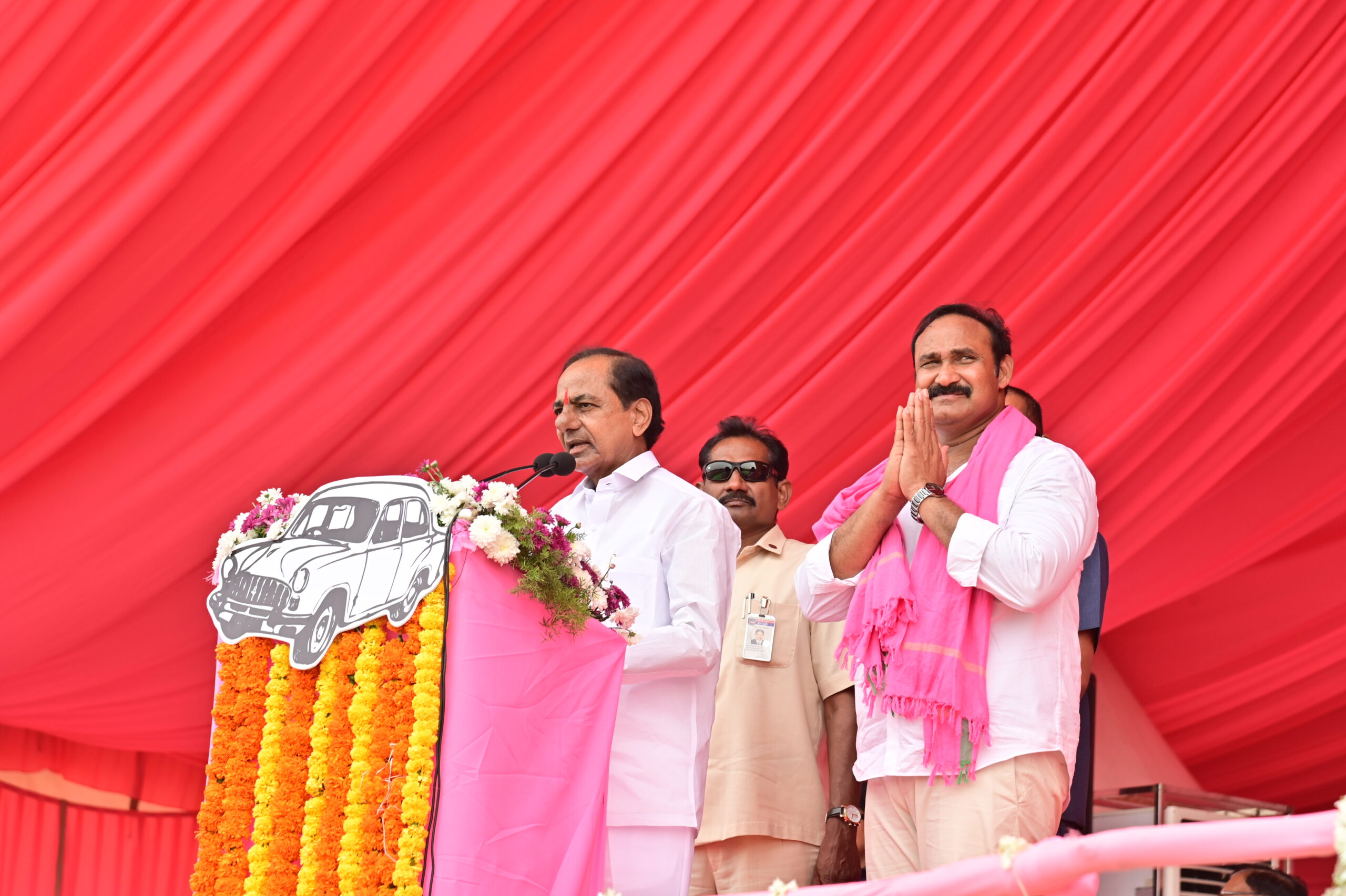 Brs Party President Kcr Participating In Praja Ashirvada Sabha At Kodad