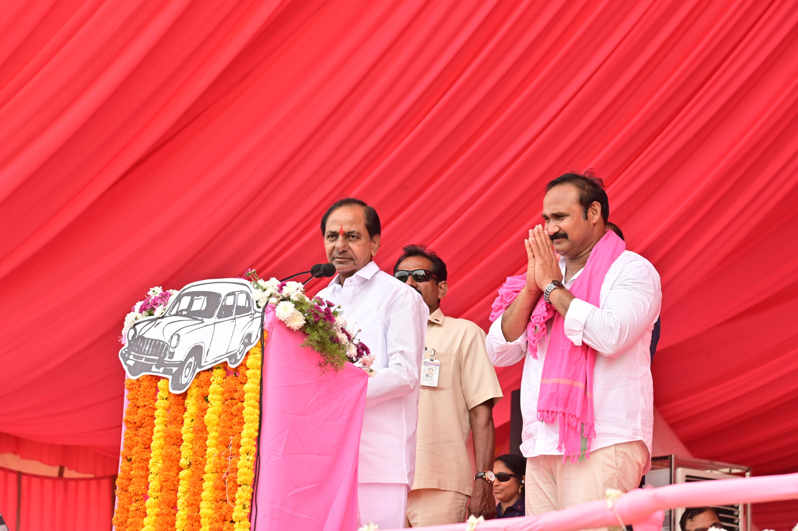 Brs Party President Kcr Participating In Praja Ashirvada Sabha At Kodad