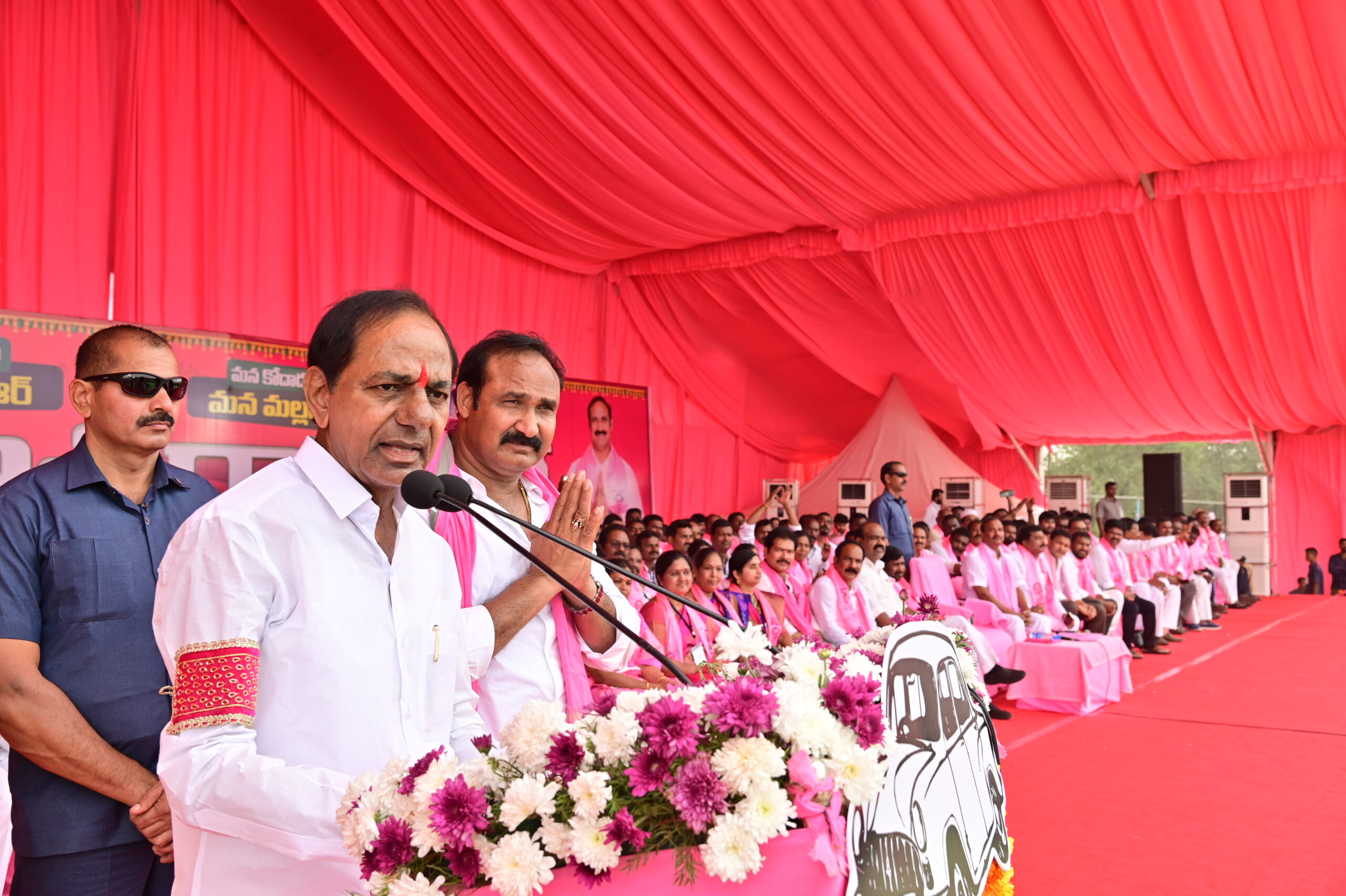 Brs Party President Kcr Participating In Praja Ashirvada Sabha At Kodad