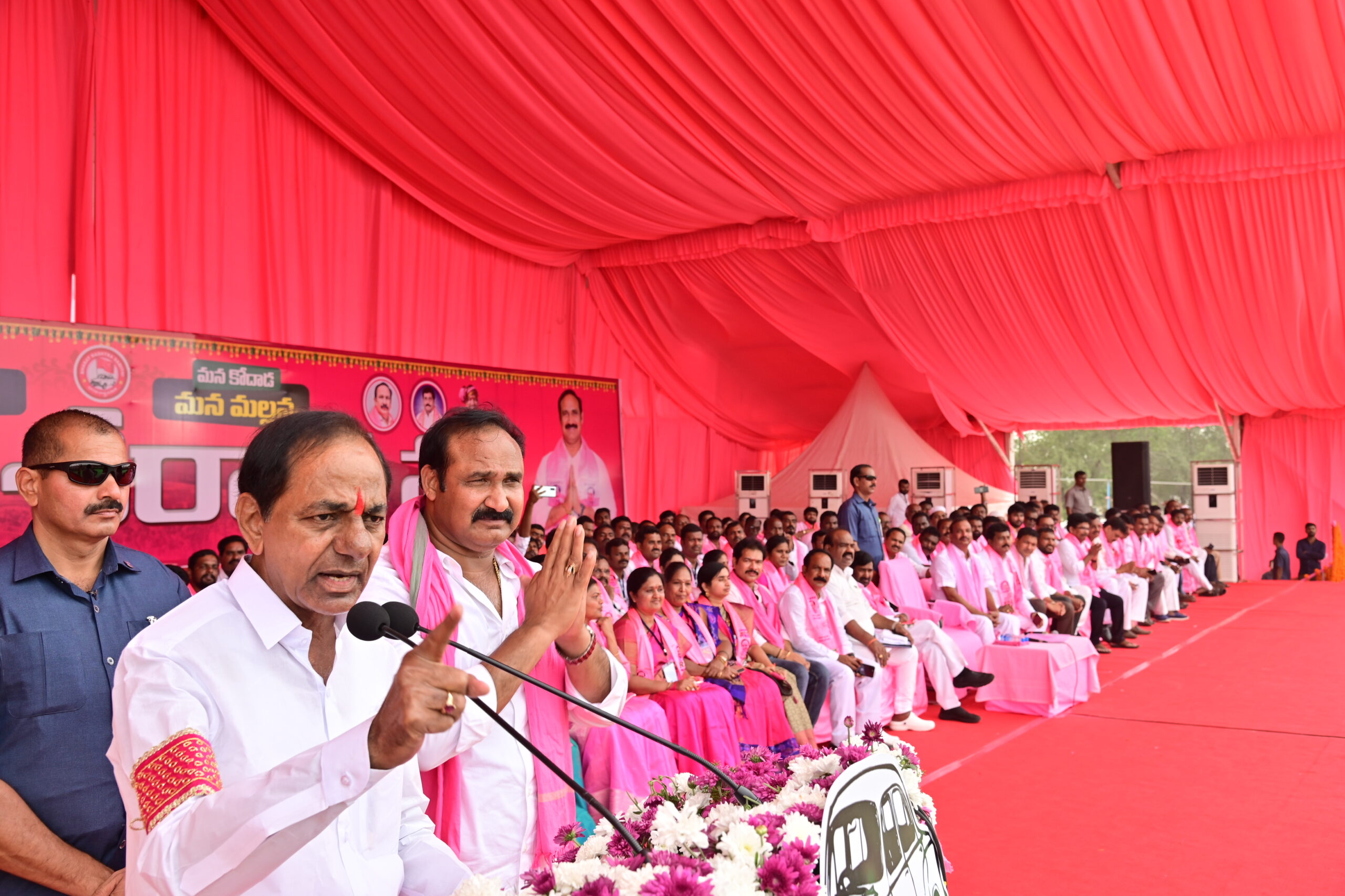 Brs Party President Kcr Participating In Praja Ashirvada Sabha At Kodad
