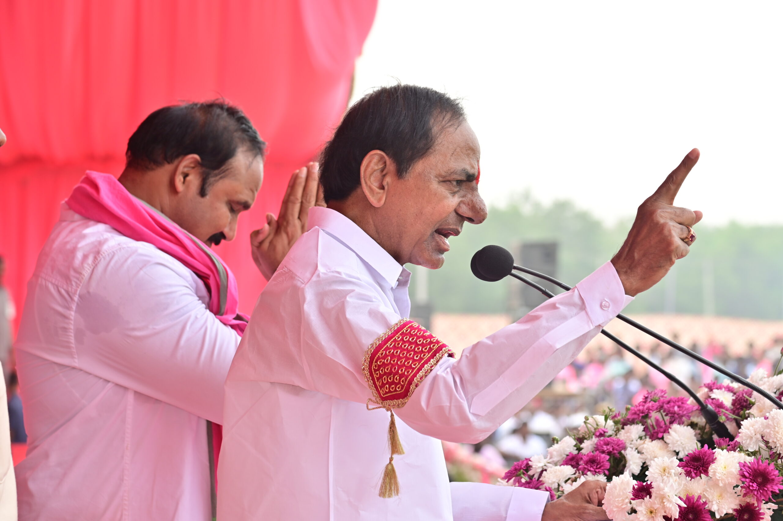 Brs Party President Kcr Participating In Praja Ashirvada Sabha At Kodad