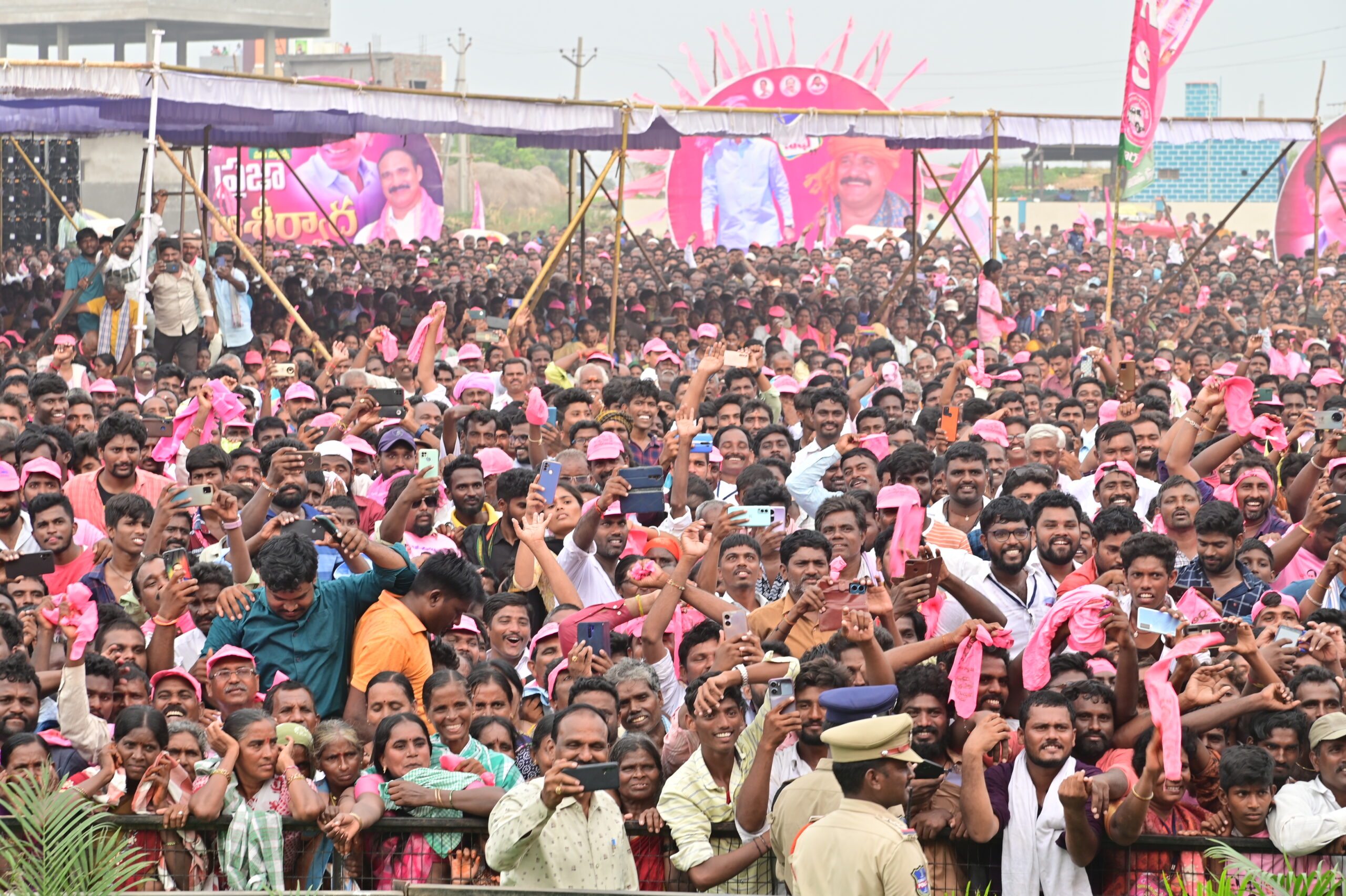 Brs Party President Kcr Participating In Praja Ashirvada Sabha At Kodad