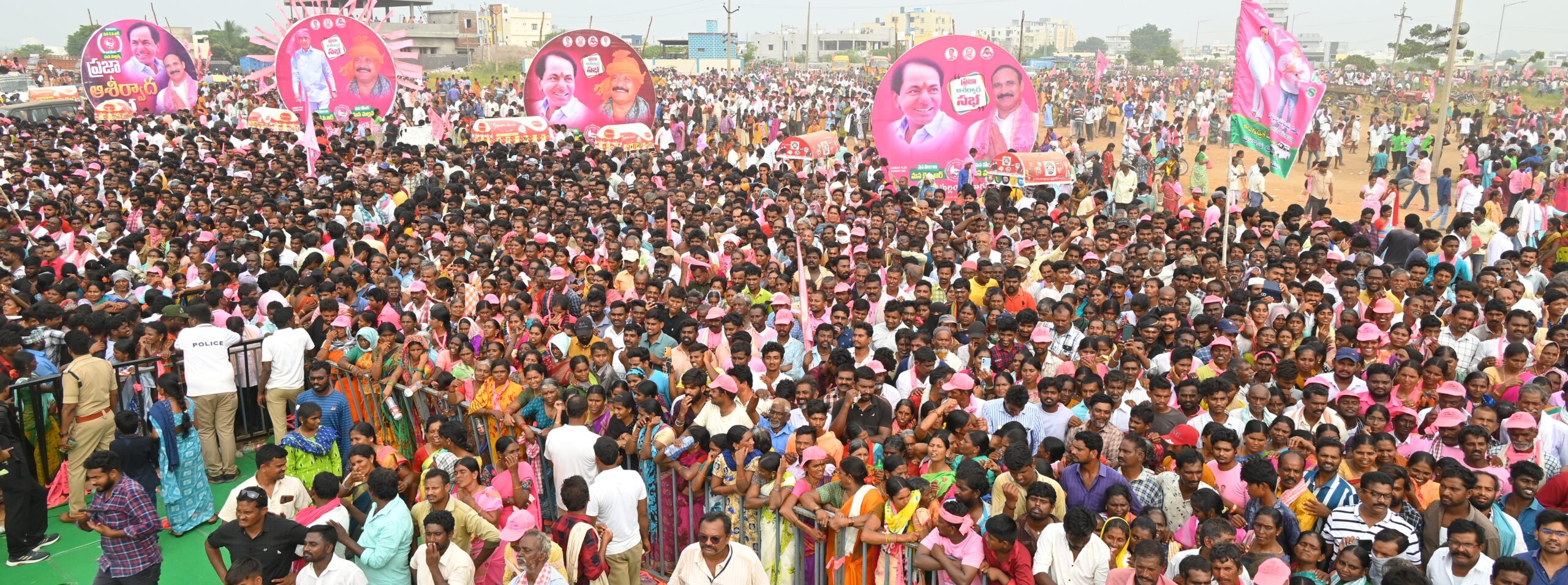 Brs Party President Kcr Participating In Praja Ashirvada Sabha At Kodad