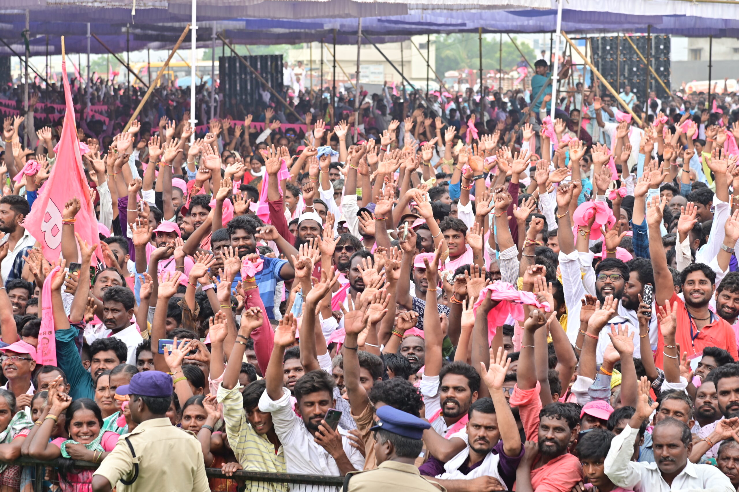 Brs Party President Kcr Participating In Praja Ashirvada Sabha At Kodad