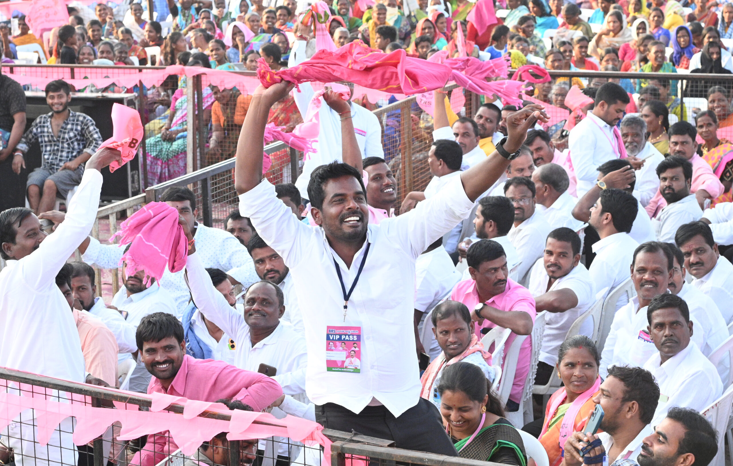 Brs Party President Kcr Participating In Praja Ashirvada Sabha At Munugode
