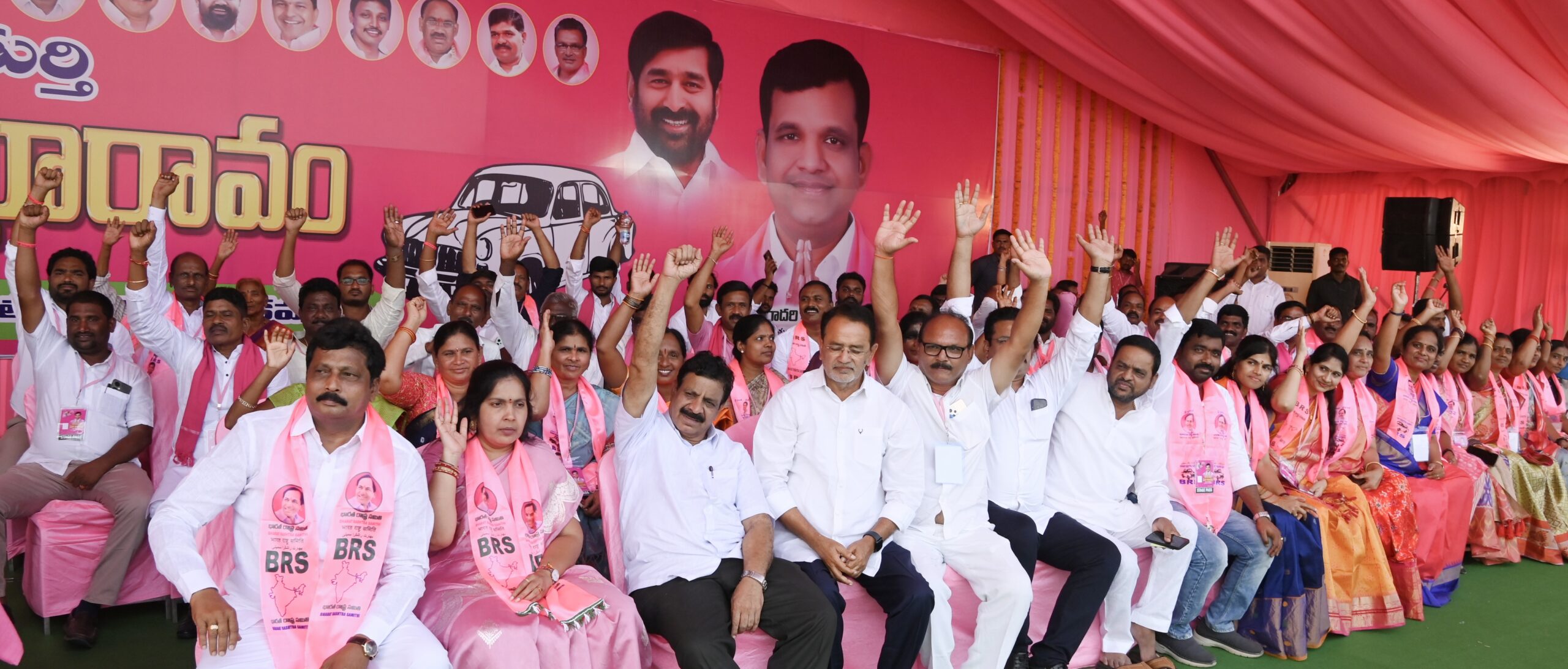 Brs Party President Kcr Participating In Praja Ashirvada Sabha At Thungathurthy