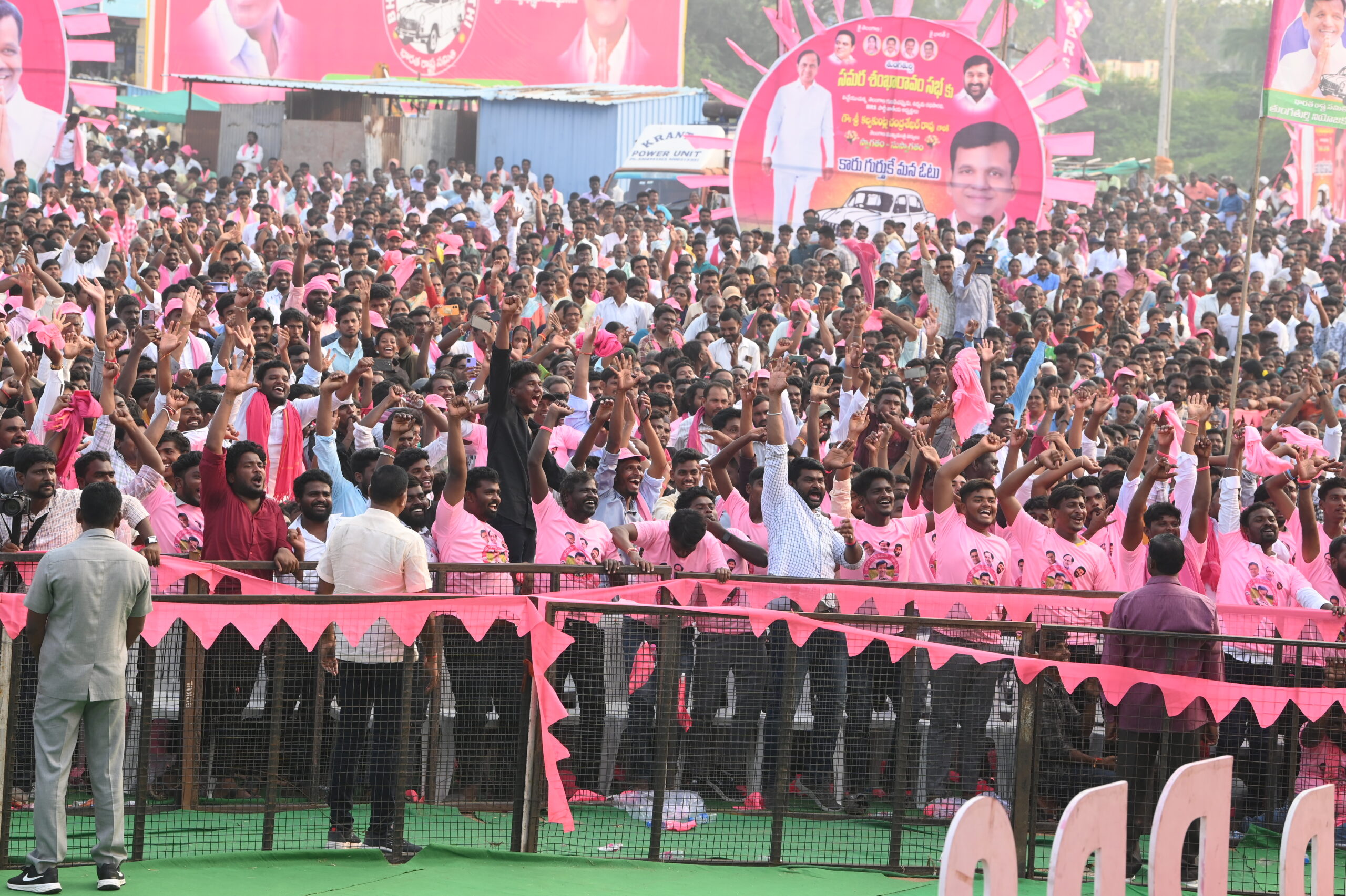 Brs Party President Kcr Participating In Praja Ashirvada Sabha At Thungathurthy