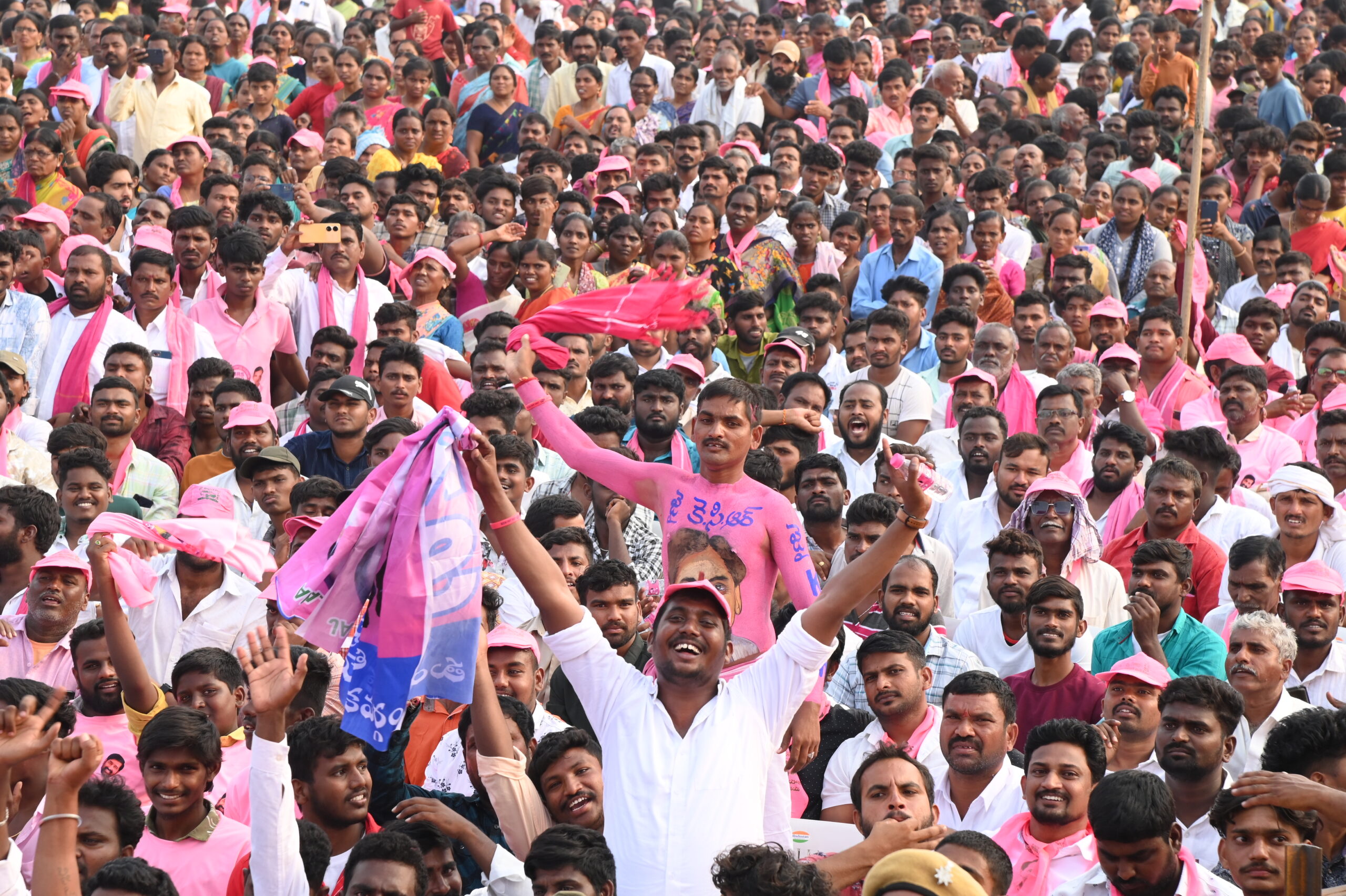 Brs Party President Kcr Participating In Praja Ashirvada Sabha At Thungathurthy