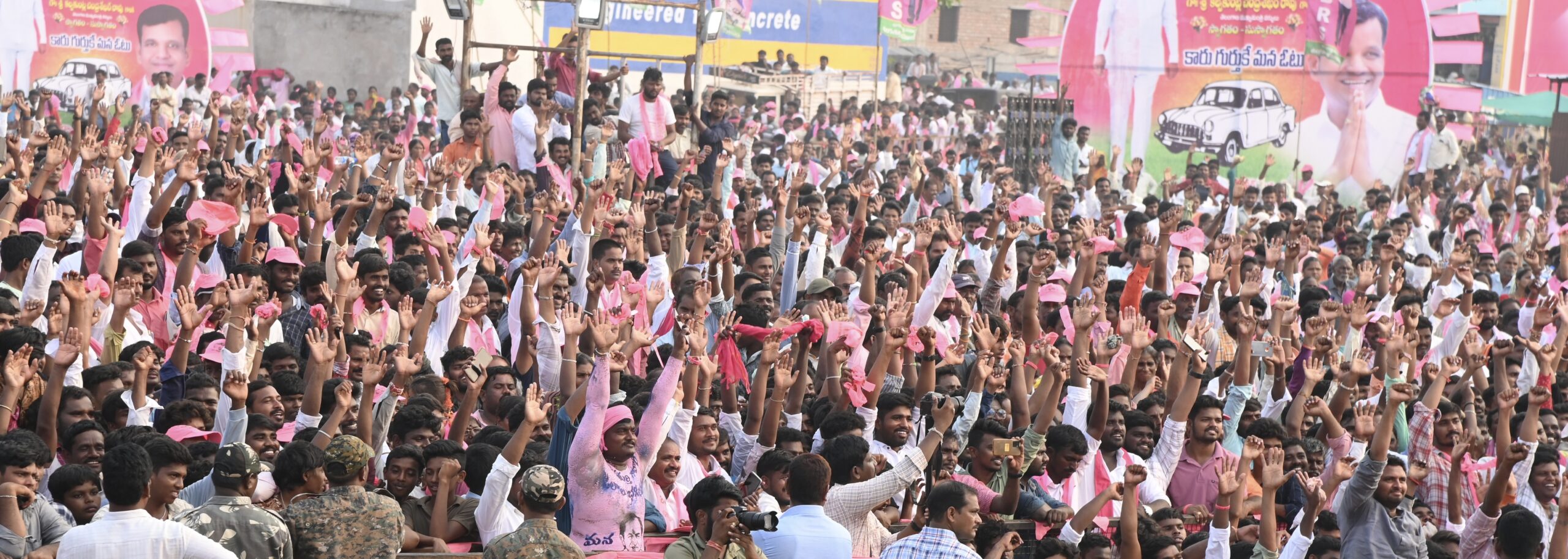 Brs Party President Kcr Participating In Praja Ashirvada Sabha At Thungathurthy