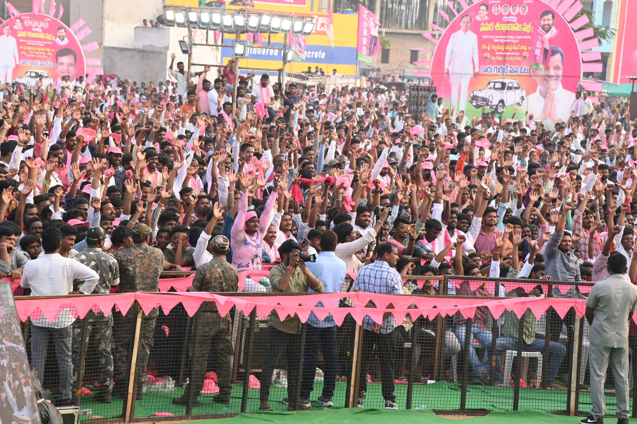 Brs Party President Kcr Participating In Praja Ashirvada Sabha At Thungathurthy