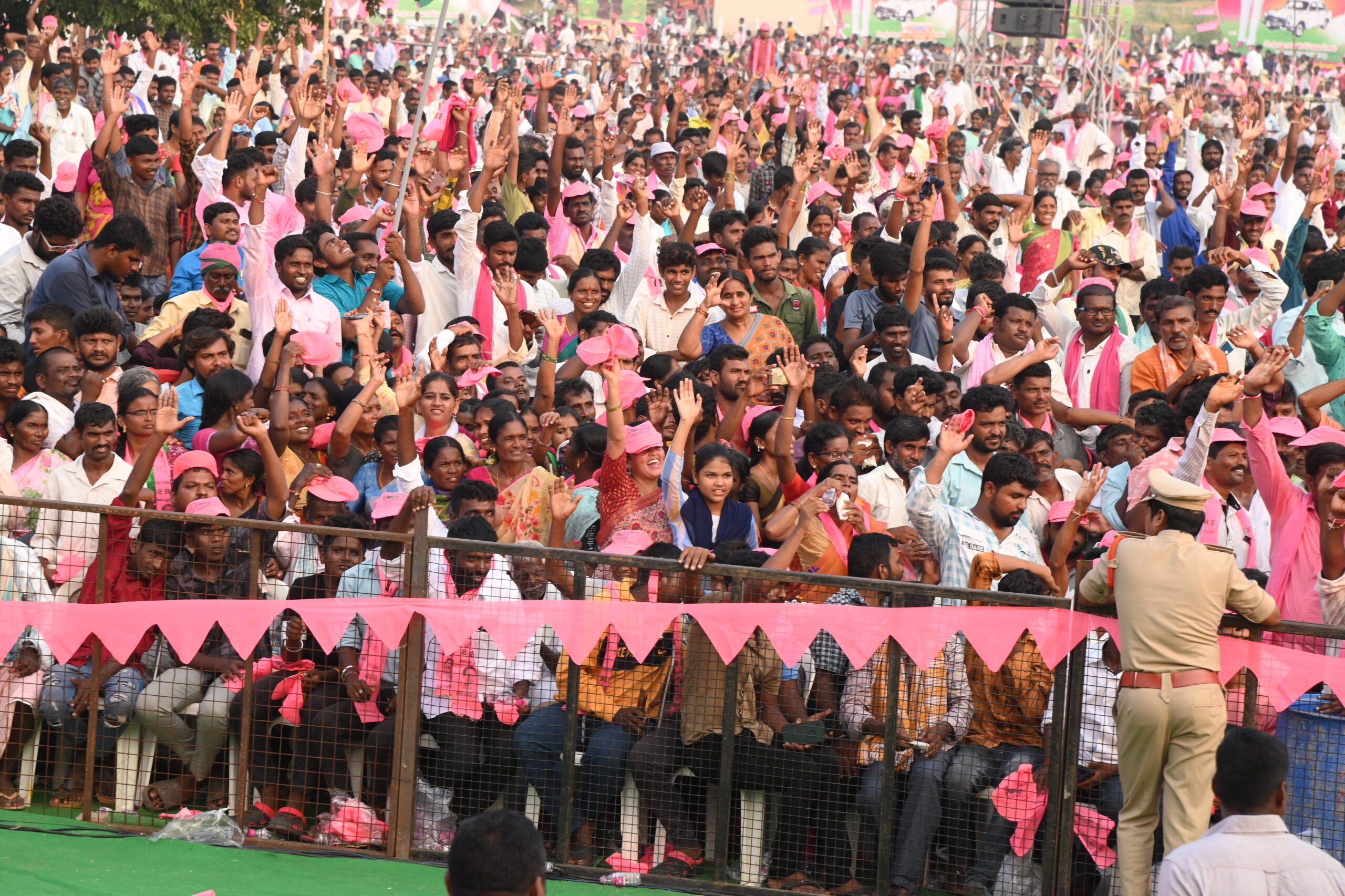 Brs Party President Kcr Participating In Praja Ashirvada Sabha At Thungathurthy