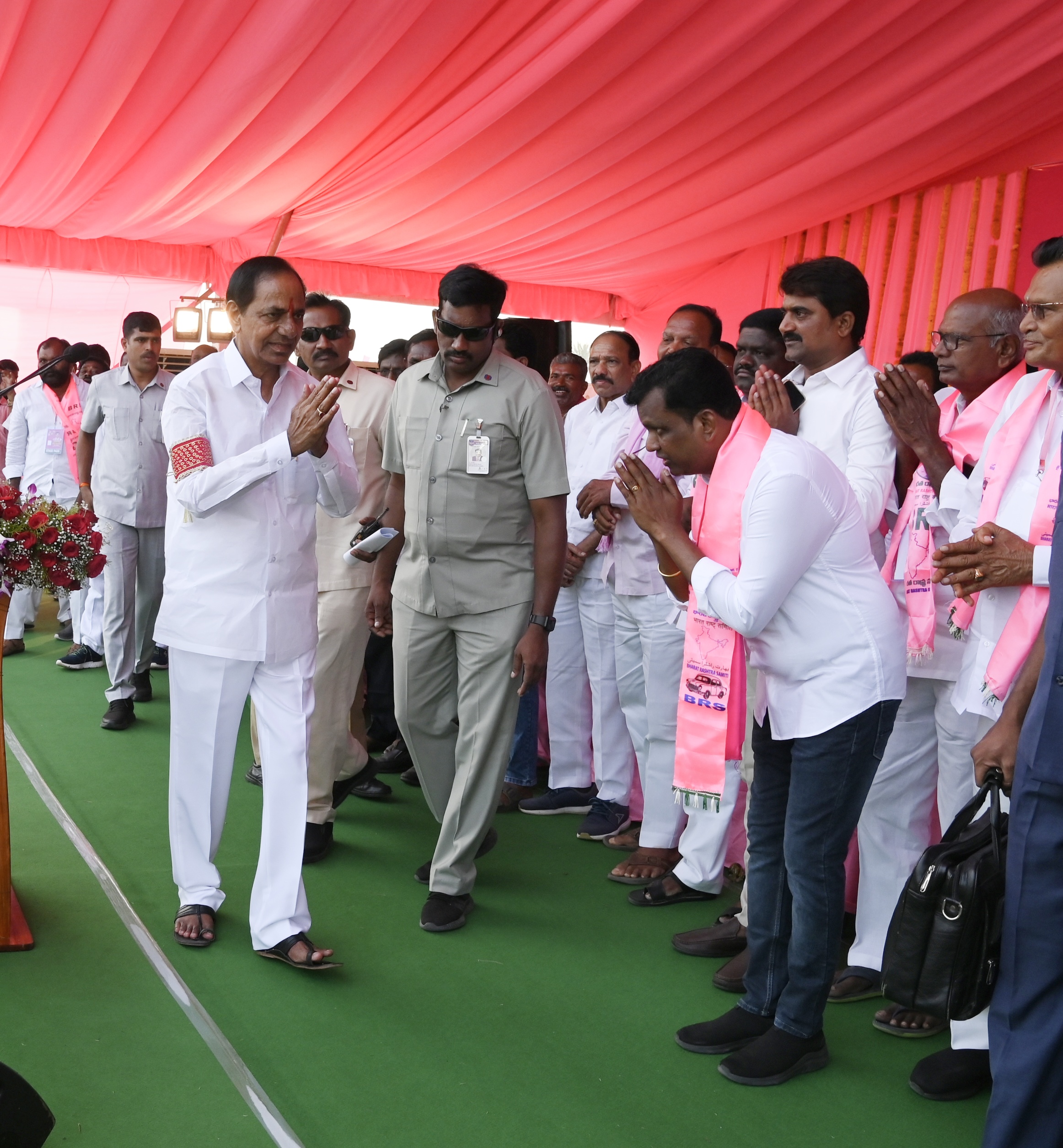 Brs Party President Kcr Participating In Praja Ashirvada Sabha At Thungathurthy