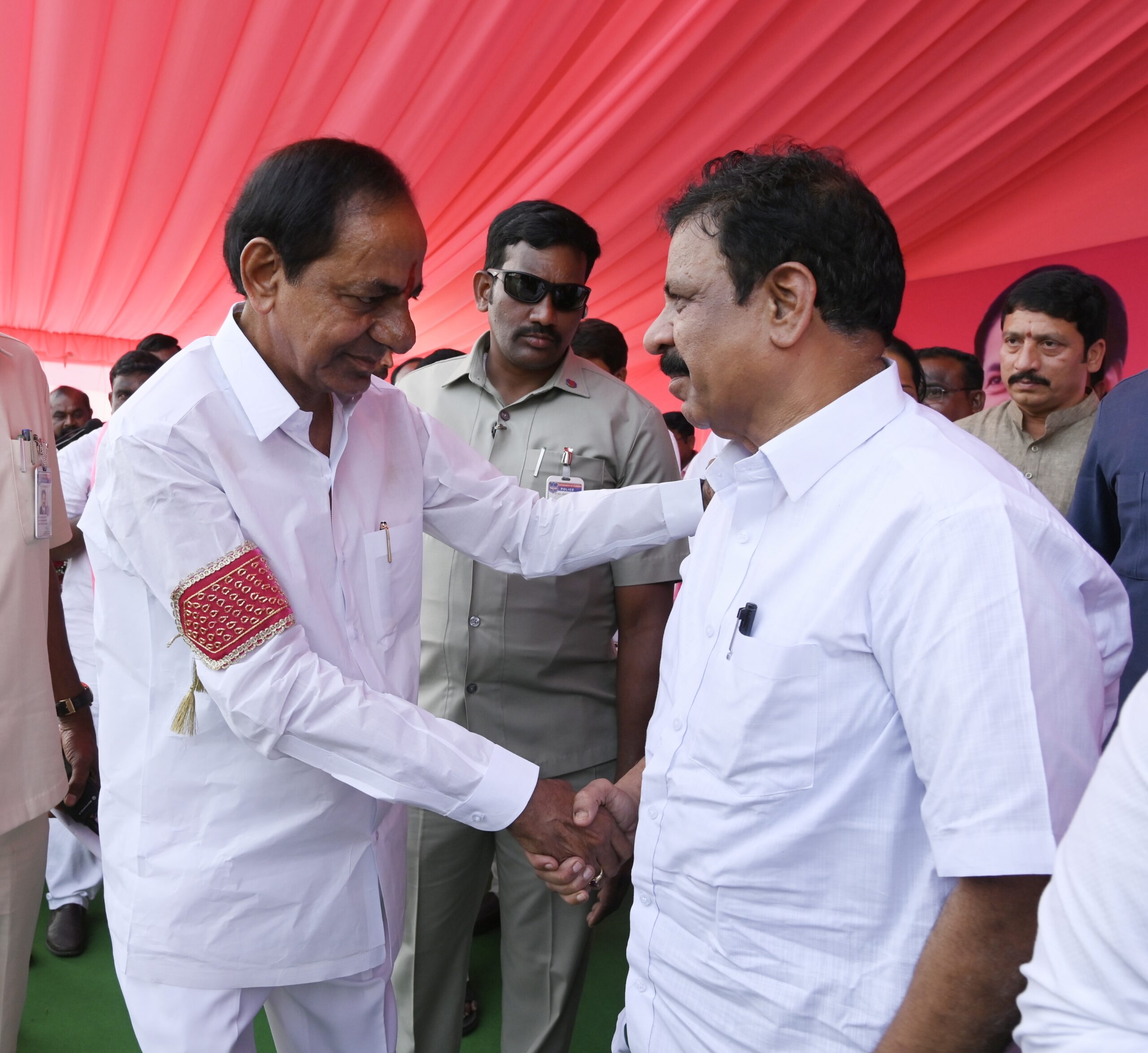 Brs Party President Kcr Participating In Praja Ashirvada Sabha At Thungathurthy