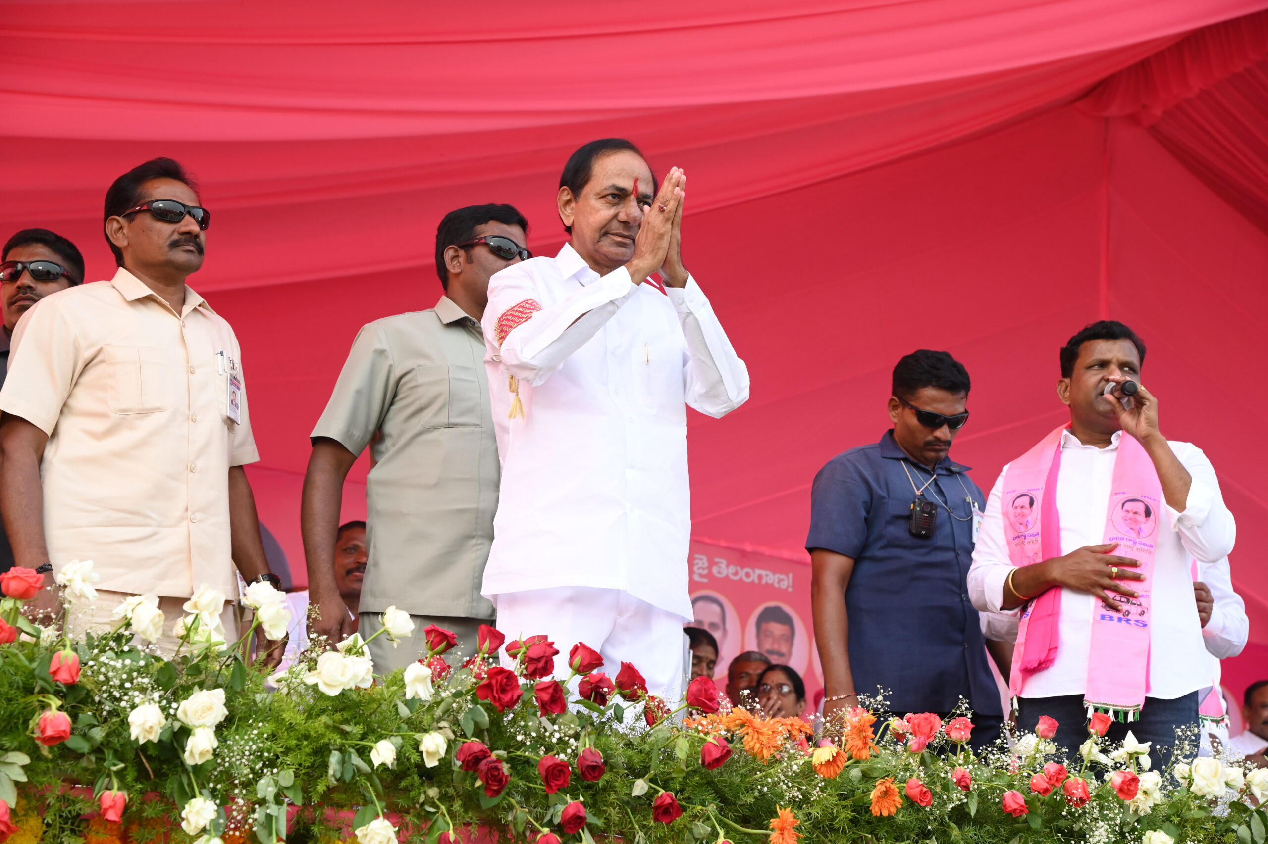 Brs Party President Kcr Participating In Praja Ashirvada Sabha At Thungathurthy