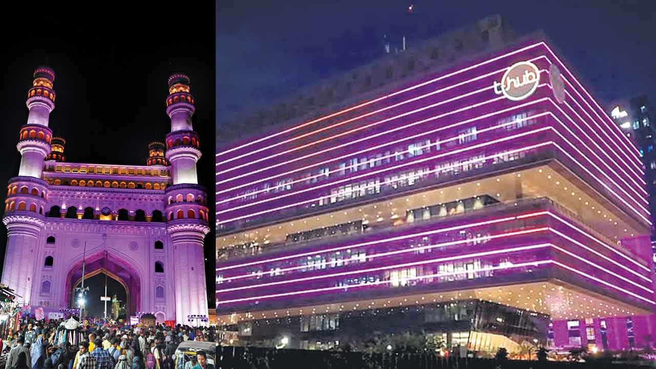 బ్రెస్ట్‌ క్యాన్సర్‌పై అవగాహన కల్పించేలా పింక్‌ లైటింగ్‌