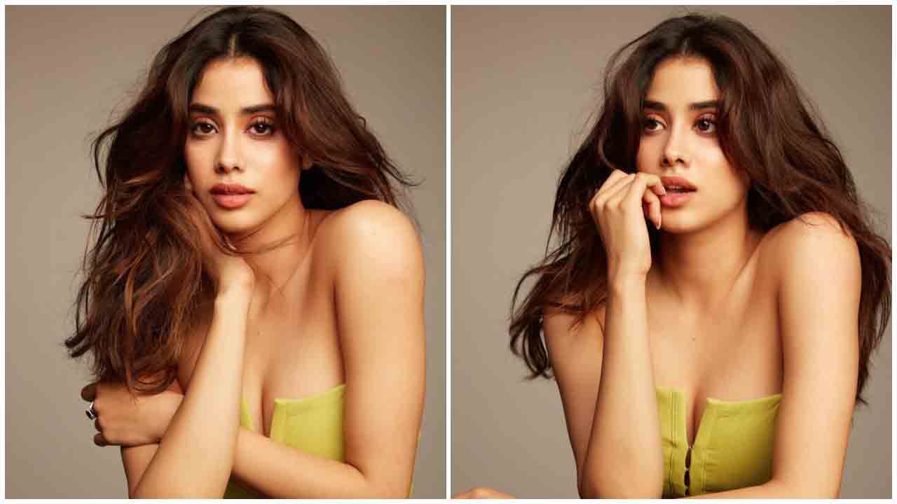 Janhvi Kapoor | చిలుక పచ్చ డ్రెస్‌లో మతులు పోగొడుతున్న జాన్వీ కపూర్‌..