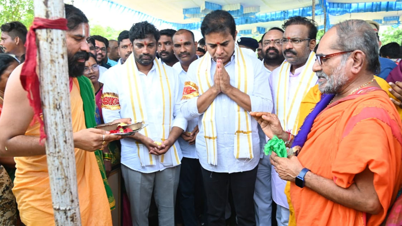 Minister KTR | మంచిర్యాల జిల్లాలో మంత్రి కేటీఆర్‌ పర్యటన.. శంకర్‌పల్లిలో ఆయిల్‌పామ్‌ పరిశ్రమకు భూమిపూజ