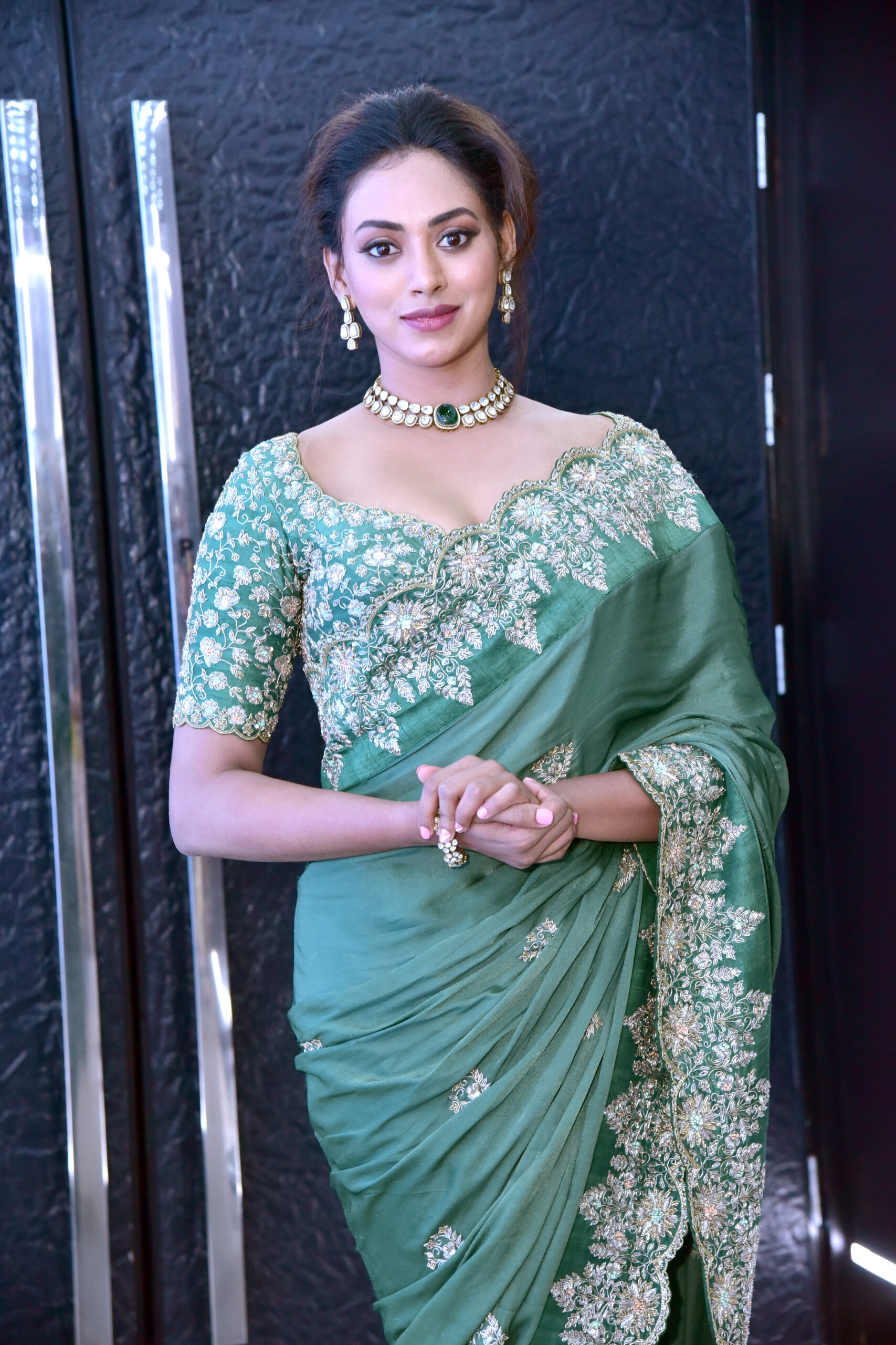 Kamakshi Bhaskarla At Polimera 2 Movie Trailer Launch