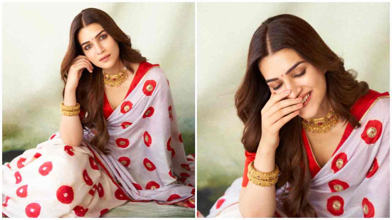 Kriti Sanon | చీరకట్టులో ముద్దొస్తున్న కృతి సనన్..