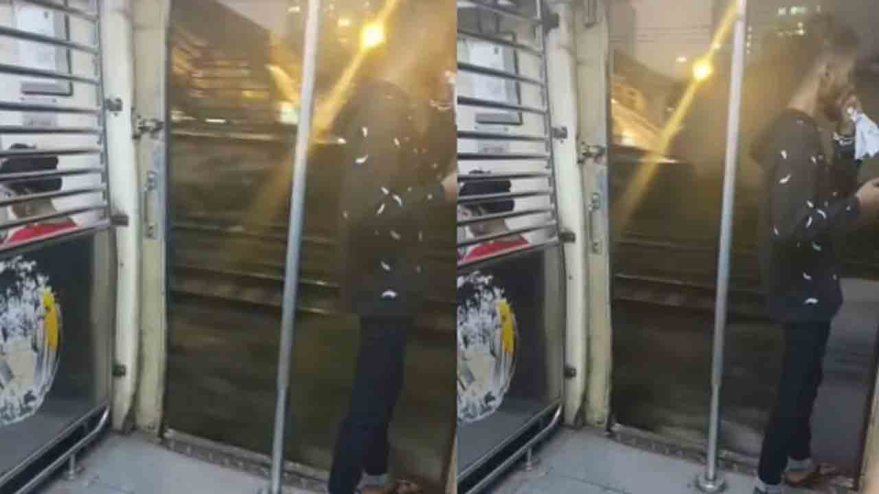 Watch: లేడీస్‌ కోచ్‌లోకి ఎక్కి గంజాయ్‌ పీల్చిన వ్యక్తి.. మహిళల భద్రతపై ఆందోళన