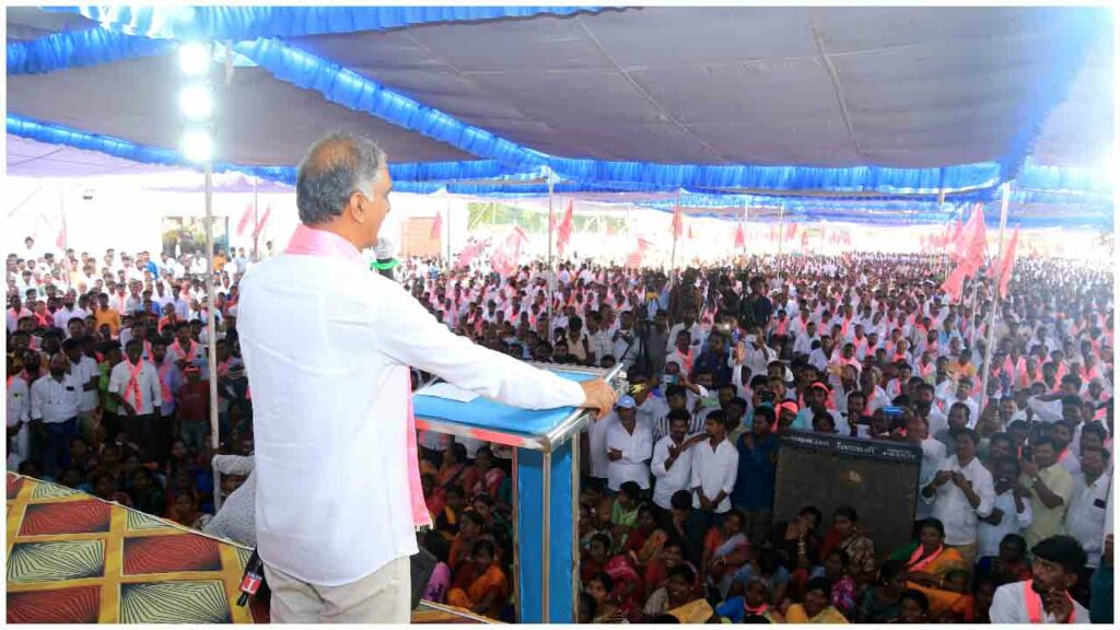 Minister Harish Rao Participating In Athmeeya Sammelanam At Narsapur