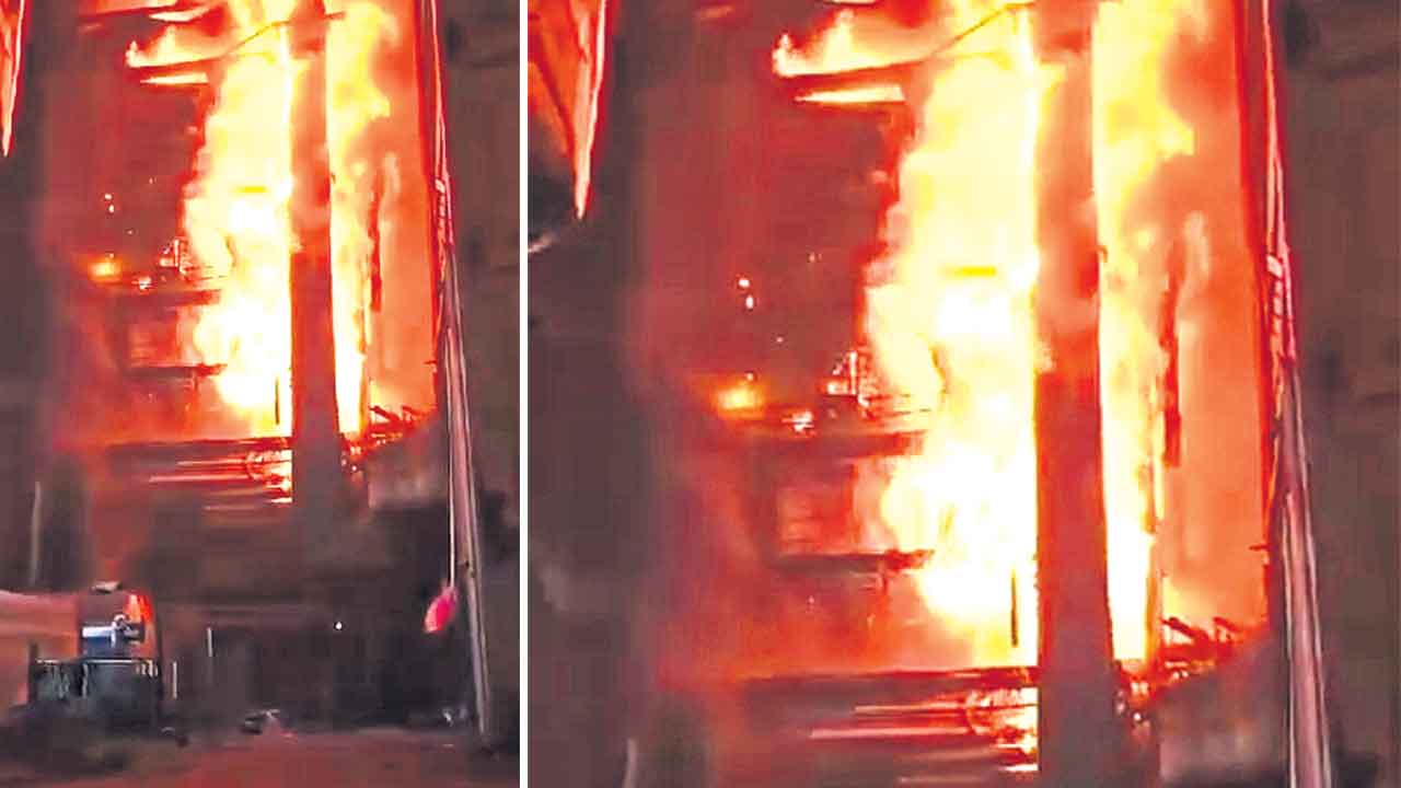 రామగుండం బీ థర్మల్‌లో మంటలు