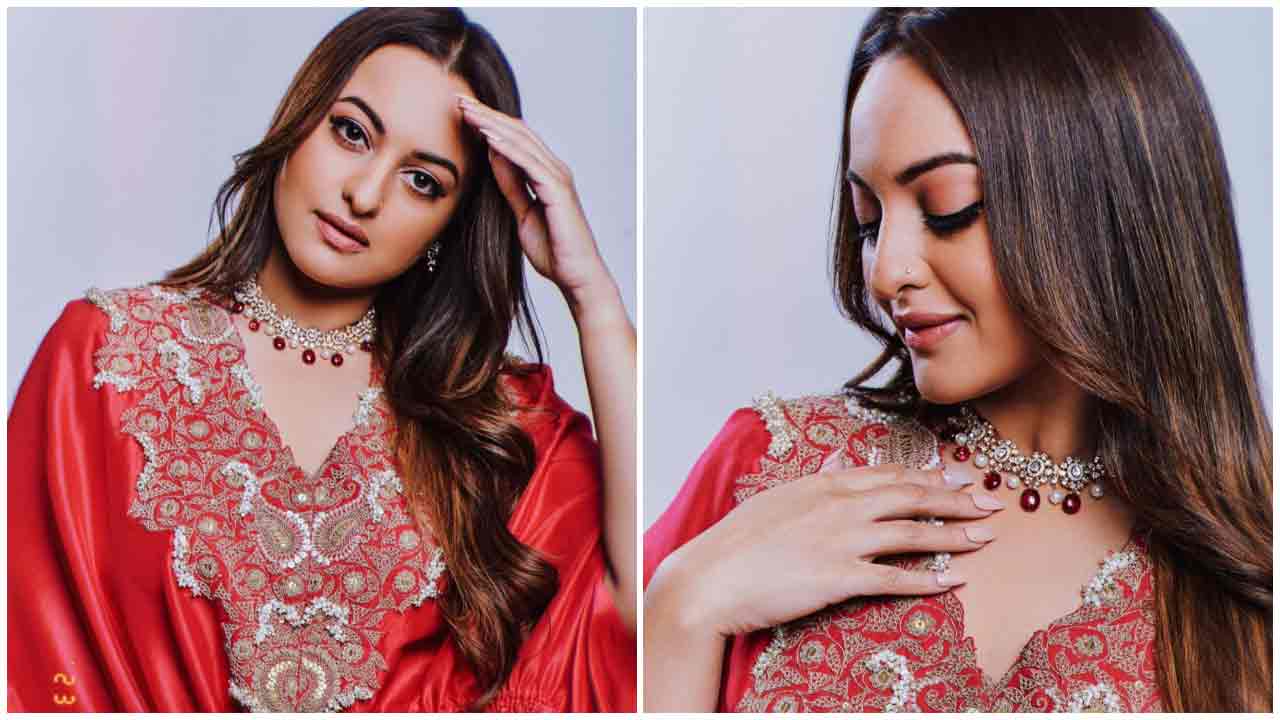 Sonakshi Sinha | రెడ్ డ్రెస్‌లో సోనాక్షి సిన్హా వలపుల జాతర..