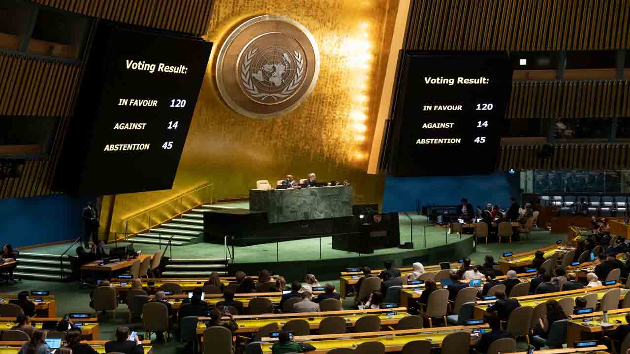 Israel-Hamas War | గాజాపై ఇజ్రాయెల్ దాడి ఆపాలని ఐరాసాలో తీర్మానం.. ఓటింగ్‌కు భారత్ దూరం