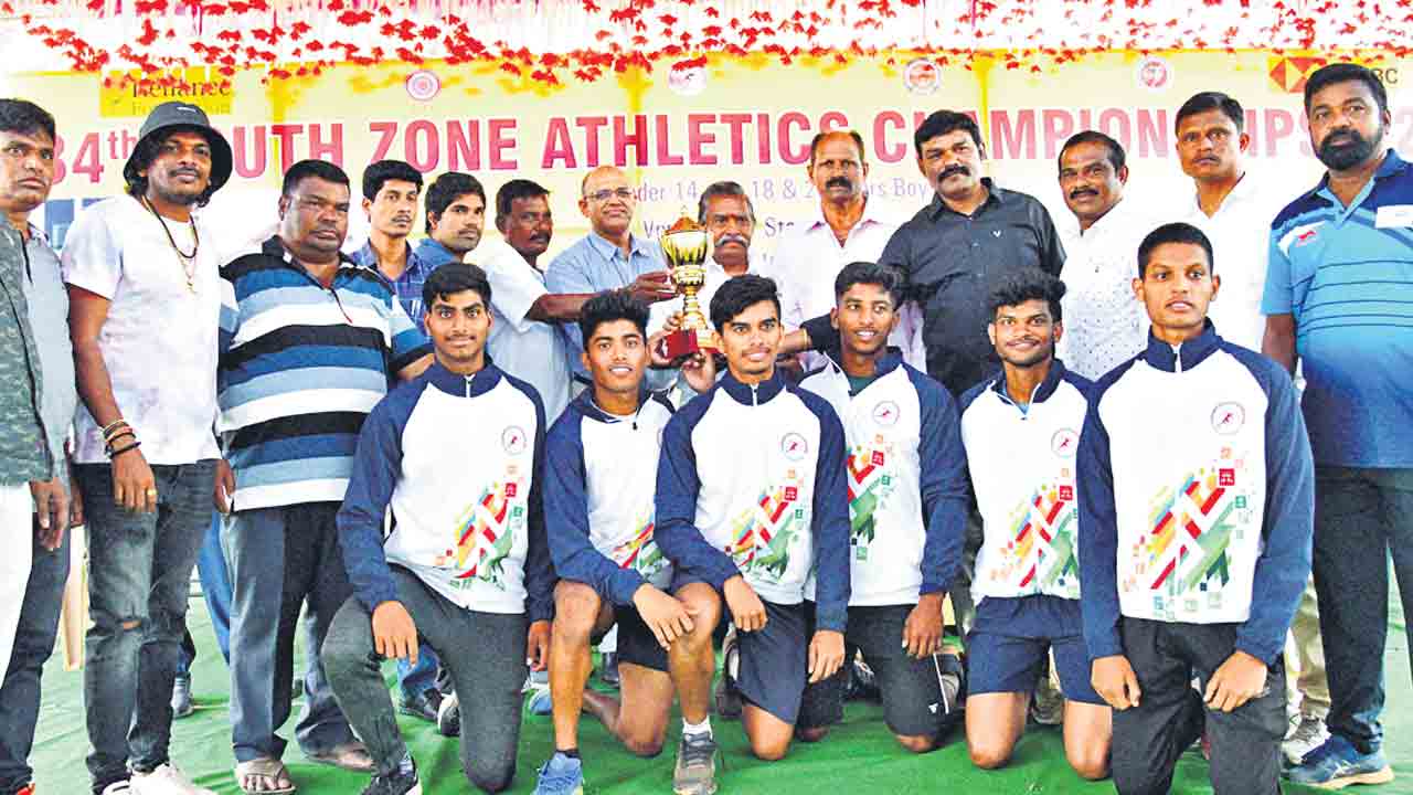 సౌత్‌జోన్‌ అథ్లెటిక్స్‌ విజేత తెలంగాణ