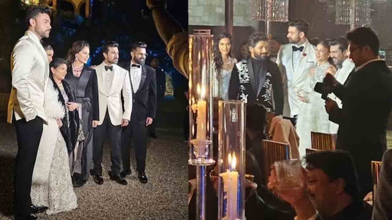 VarunLav | ఇటలీలో మొదలైన వరుణ్‌-లావణ్య పెళ్లి సందడి.. కాక్‌టేల్‌ పార్టీలో మెరిసిన చరణ్‌, బన్ని దంపతులు