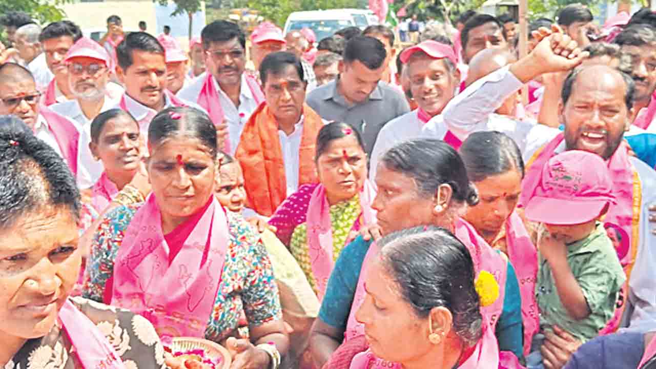 అడుగడుగునా నీరాజనం