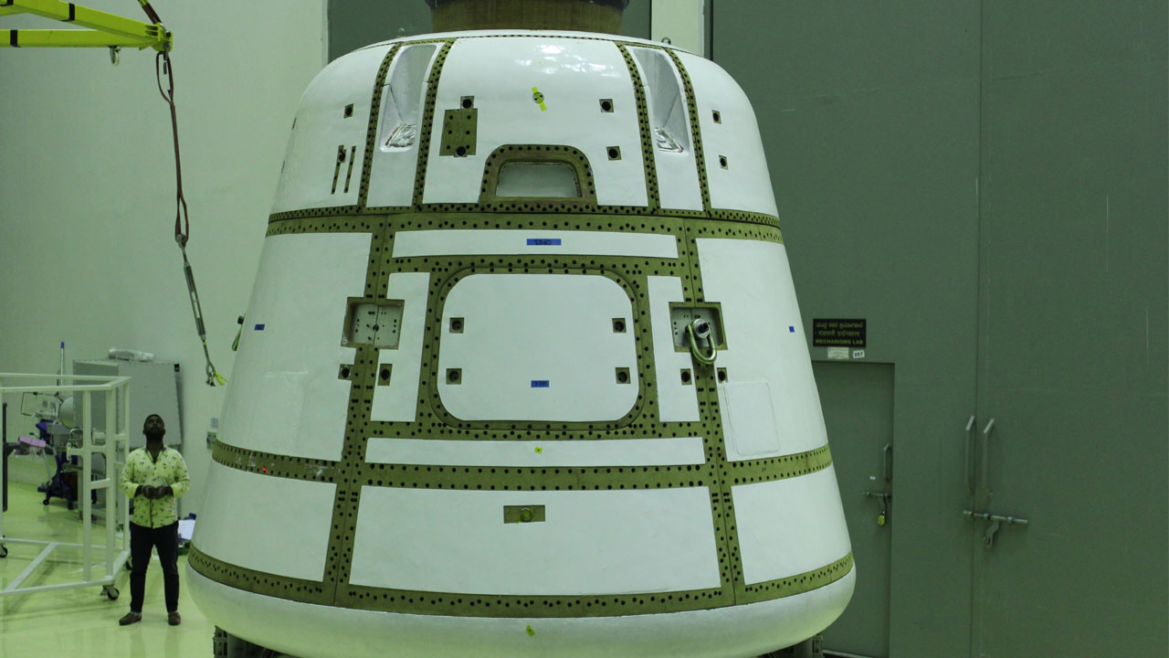 Gaganyaan Crew Module: గ‌గ‌న్‌యాన్ క్రూ మాడ్యూల్ ప‌రీక్ష‌కు రెఢీ.. ఫోటోలు రిలీజ్ చేసిన ఇస్రో