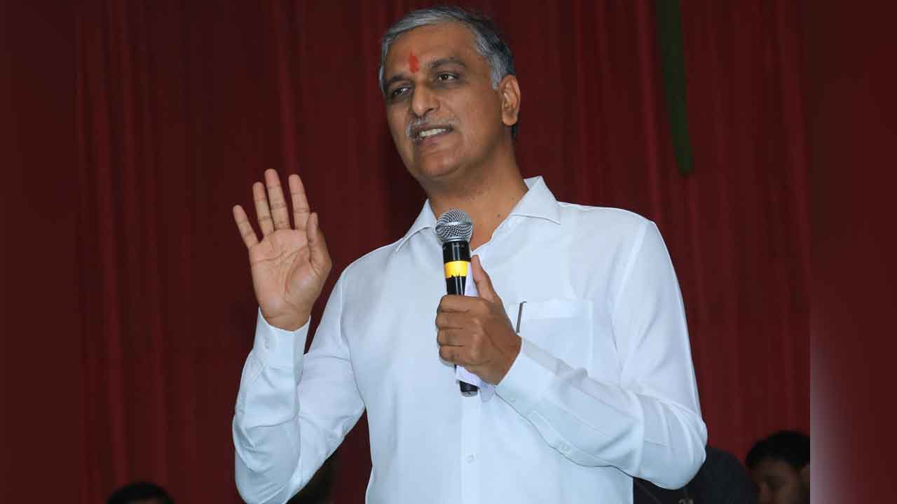 Minister Harish Rao |  సిద్దిపేట అభివృద్ధి అడ్డుకున్న వాళ్లకు.. ఓటు అడిగే హక్కు లేదు : మంత్రి హరీశ్‌ రావు
