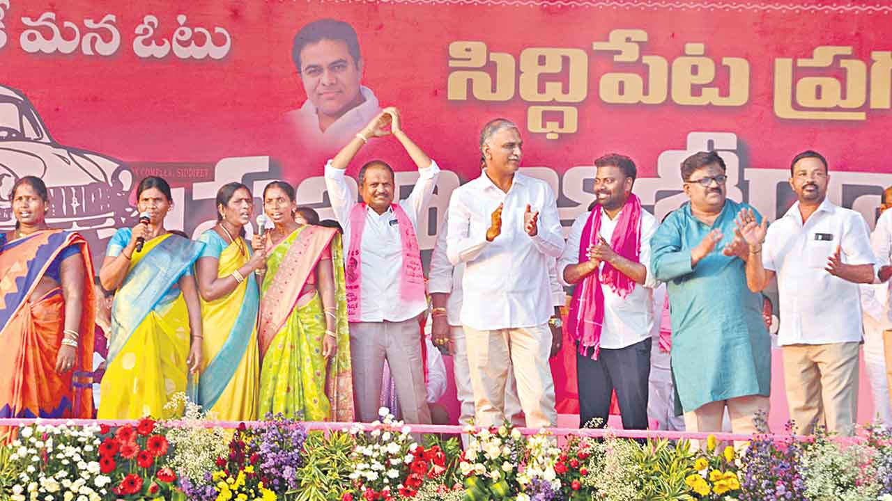 గులాబీల జెండలే.. సభ ఉర్రూతలూగెలే