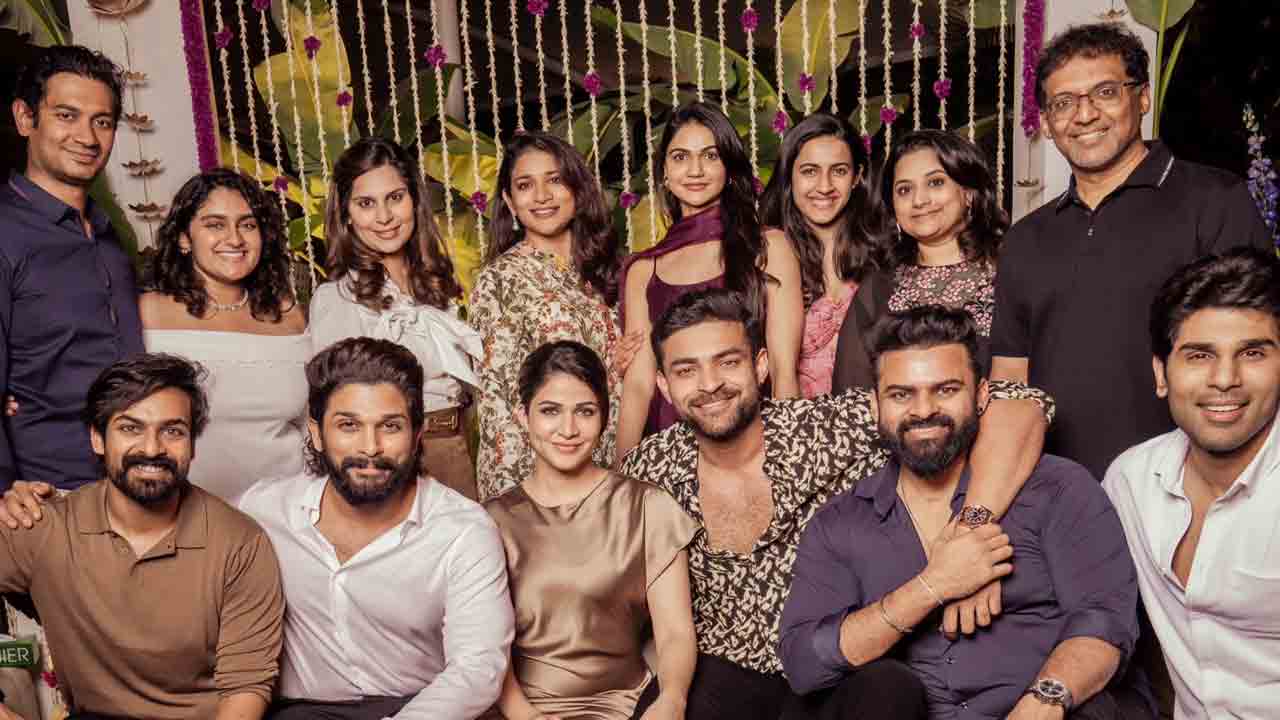 Varun Tej-Lavanya Tripathi | టాలీవుడ్ లవ్‌బర్డ్స్‌కు పార్టీ ఇచ్చిన అల్లు ఫ్యామిలీ.. ఫొటోలు వైర‌ల్