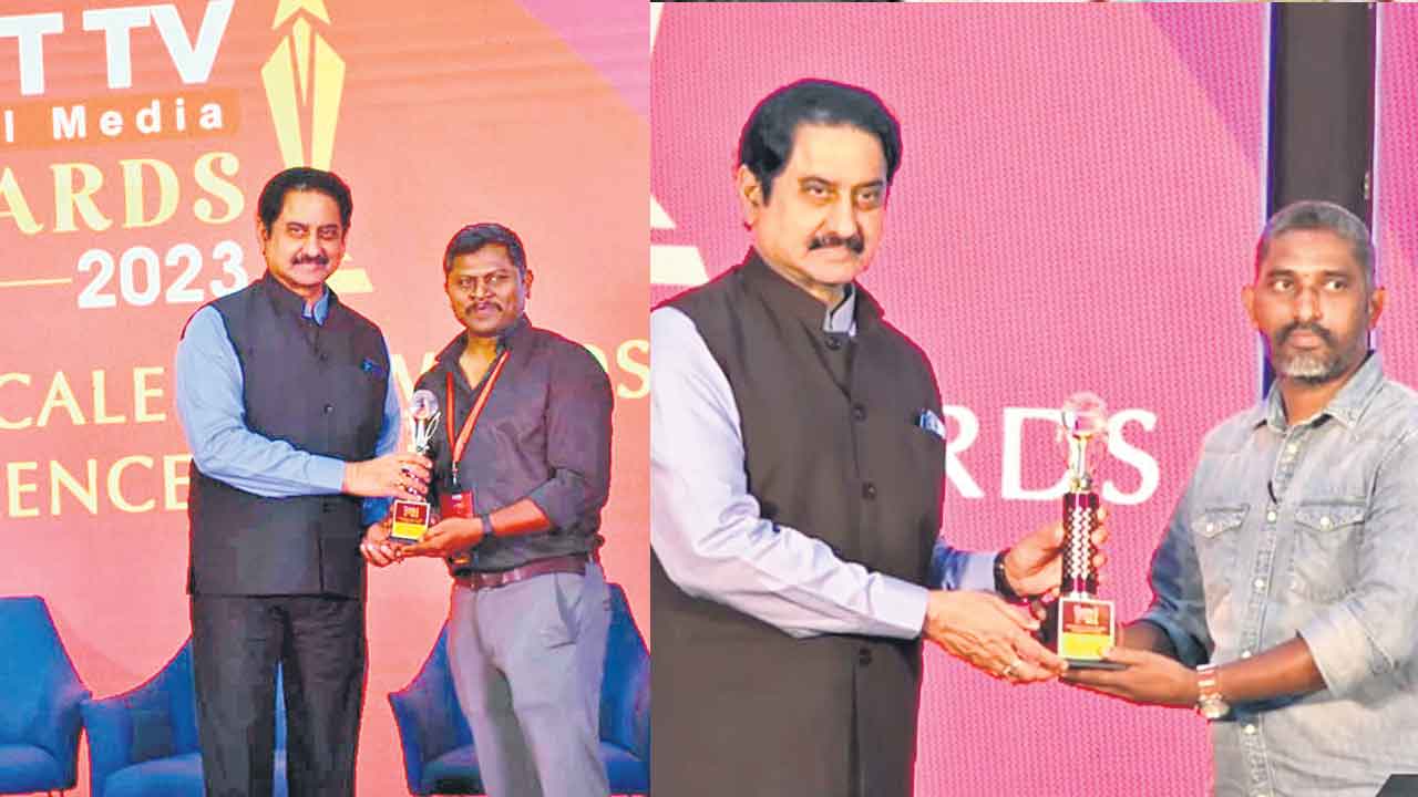 ‘నమస్తే’ రిపోర్టర్లకు అవార్డులు