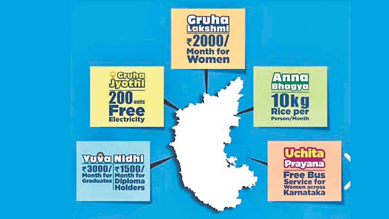 Congress |  150 రోజుల్లో కర్ణాటకను ఆగమాగం చేసిన కాంగ్రెస్.. ఐదు నెలలైనా అమలుకు నోచుకోని ఐదు హామీలు