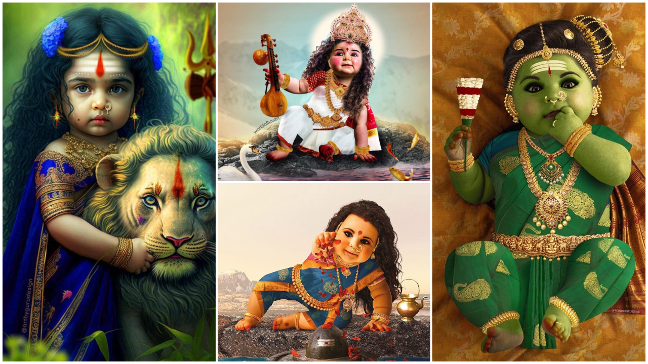 Dussehra Special | అమ్మవారు పసిబిడ్డగా మారితే ఎంత ముచ్చటగా ఉంటుందో కదా!