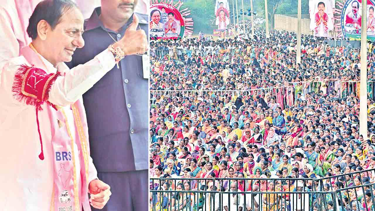 అధినేతకు నీరాజనం