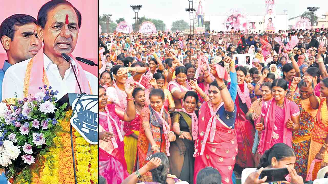 దుబ్బాక.. జనసంద్రం