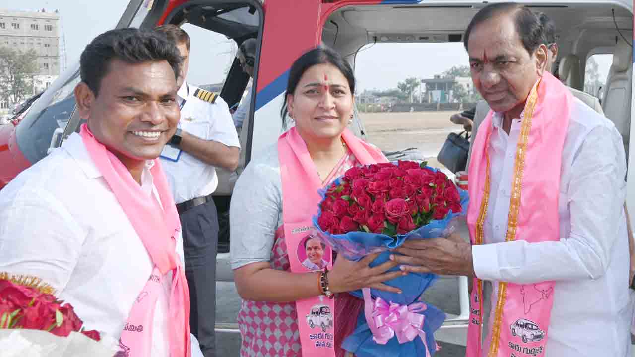 గోదారి తీరం.. గులాబీమయం