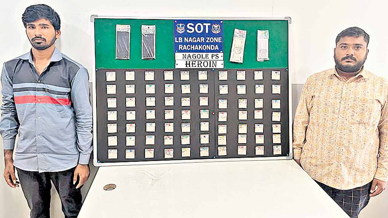 రాజస్థాన్‌ నుంచి హైదరాబాద్‌కు హెరాయిన్‌