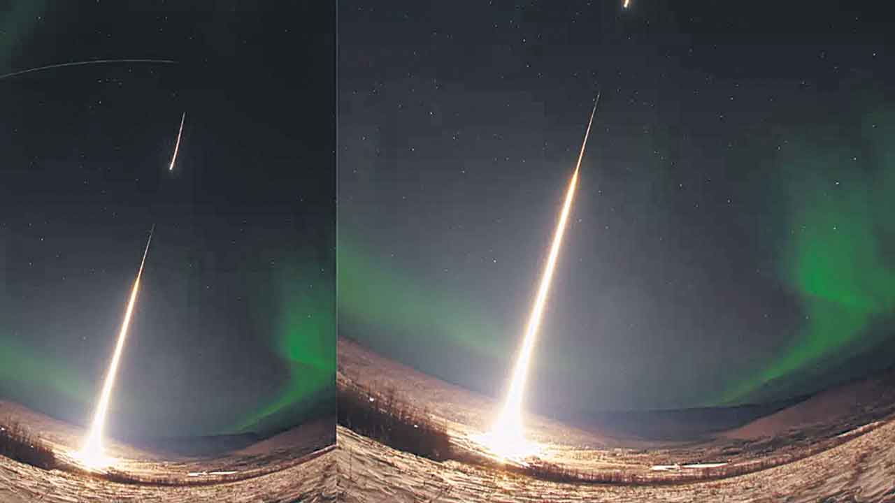 అరోరాలోకి సౌండింగ్‌ రాకెట్‌ను పంపిన నాసా