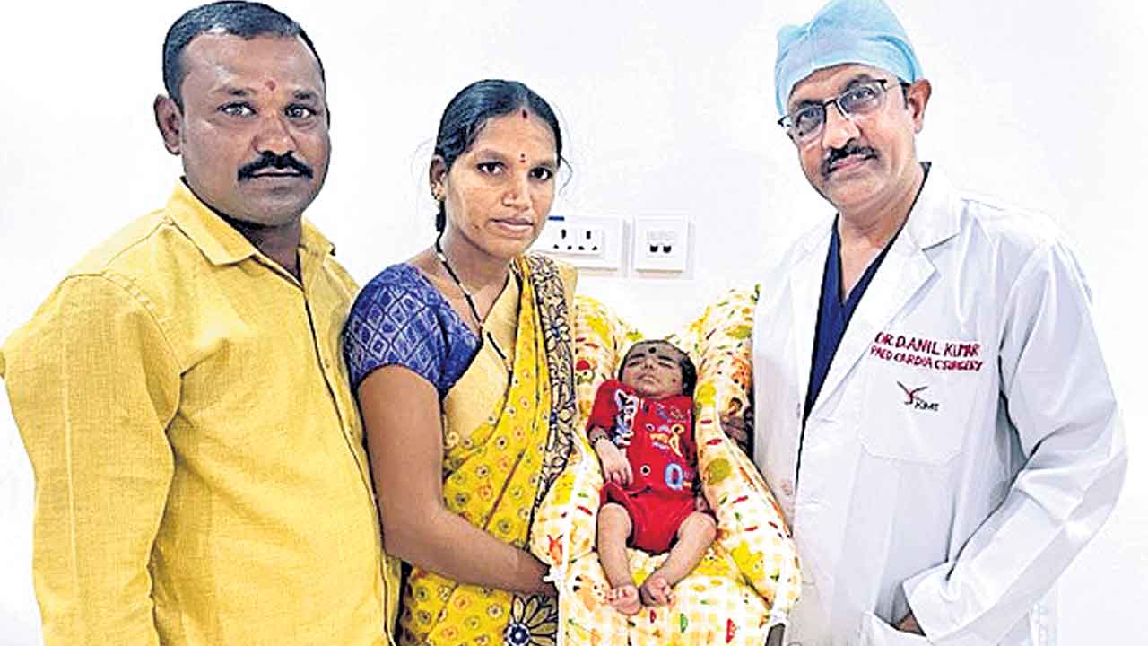 Heart Surgery| 3 రోజుల శిశువుకు గుండె ఆపరేషన్‌.. కిమ్స్‌లో అరుదైన శస్త్ర చికిత్స