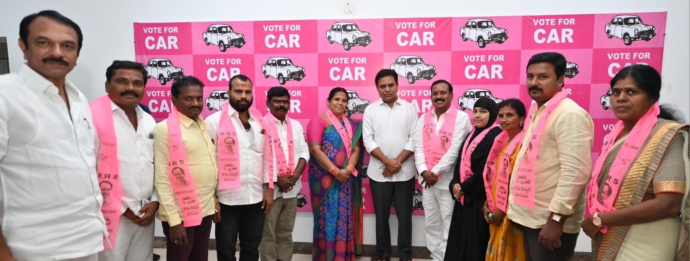 Brs Candidates Campaigning At Telangana
